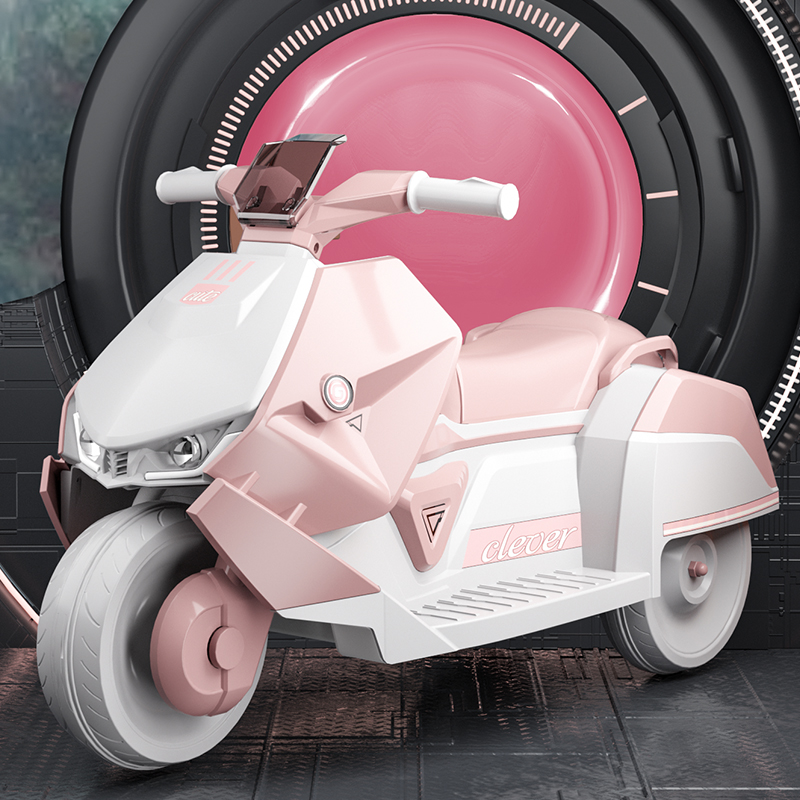 儿童电动摩托车电瓶车小孩可坐人新款遥控玩具车男孩女宝宝三轮车