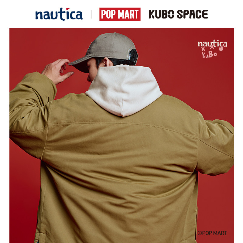 nautica×POPMART泡泡玛特KUBO联名双面穿中国结盘扣厚外套棉服,淘宝优惠券,粉丝福利购,淘宝优惠卷