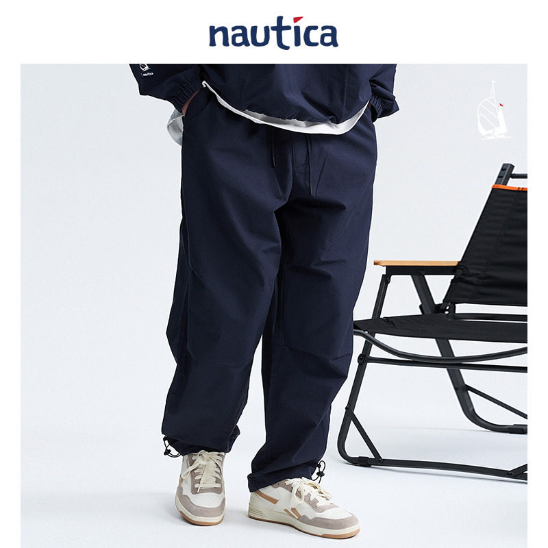 【官方正品】nautica 白帆日系中性户外抽绳工装降落伞裤PW3308,淘宝优惠券,粉丝福利购,淘宝优惠卷