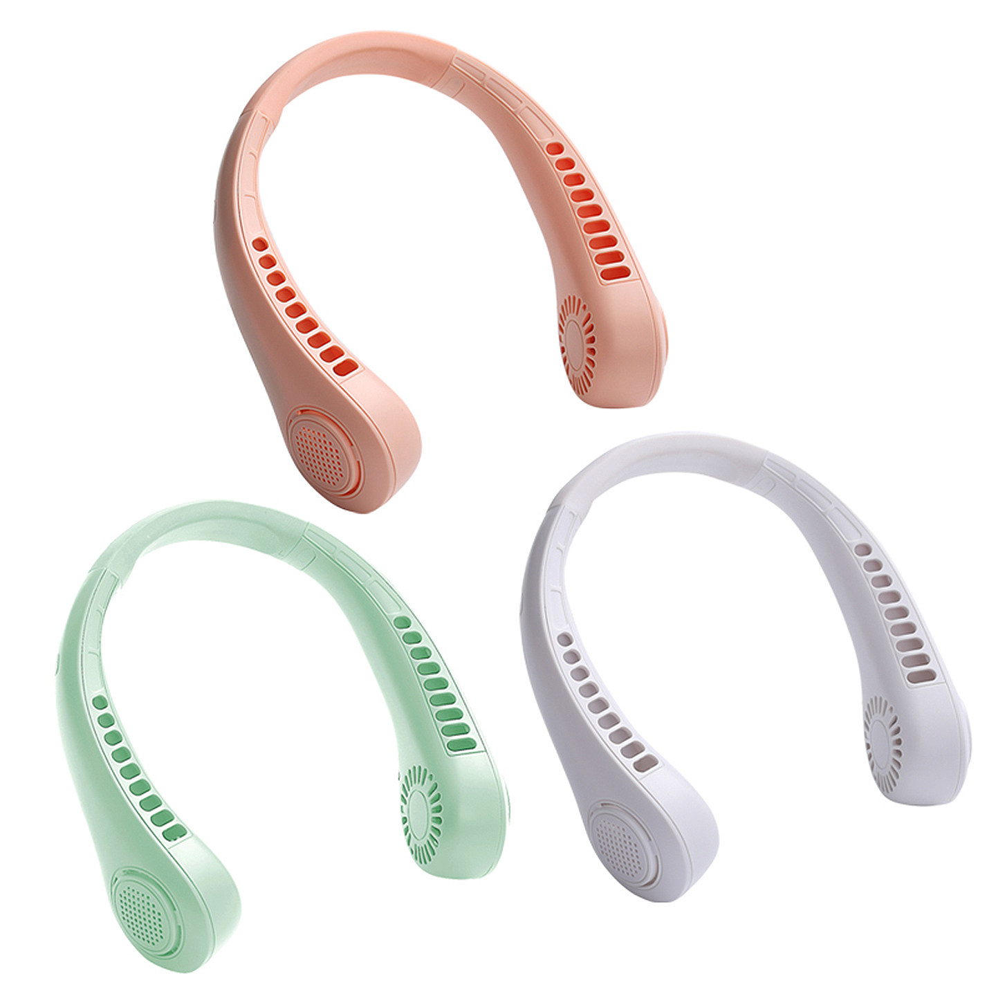 梵施家品挂脖风扇便携无叶大风力懒人挂脖风扇户外usb随身电风扇