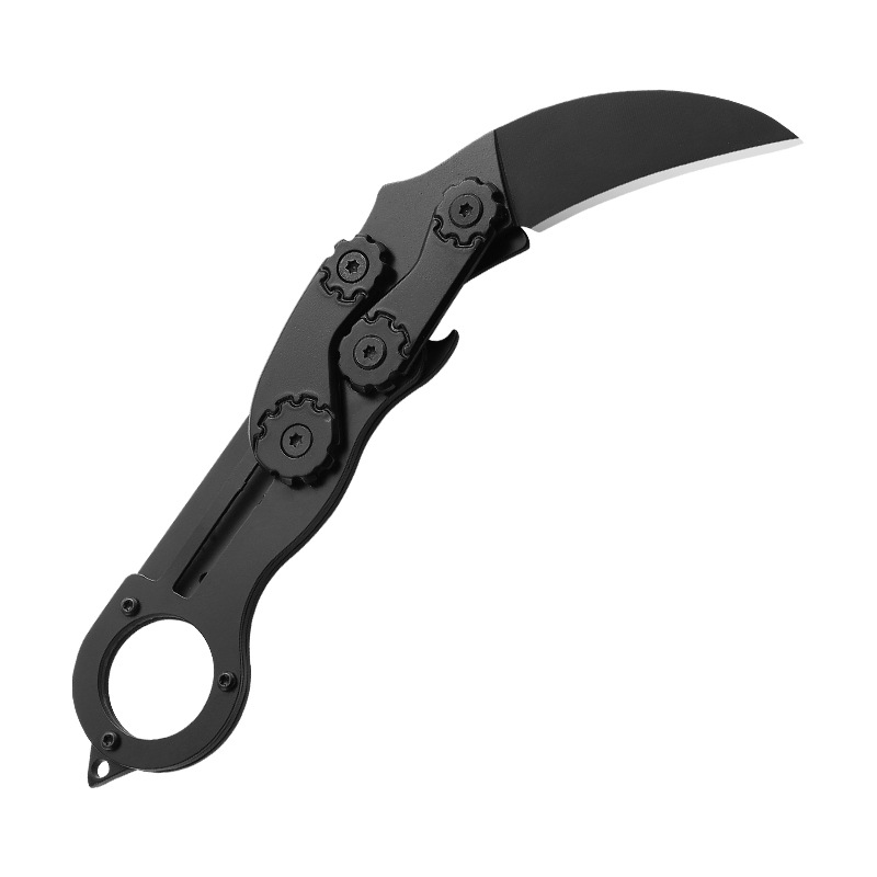 机械折叠爪刀户外防身刀野外生存爪子刀战术刀开刃随身拆快递小刀 - 图3
