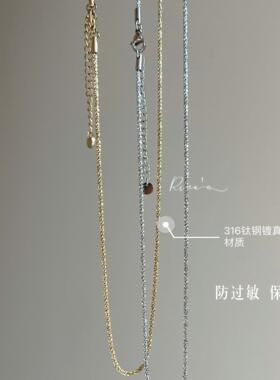 夏日百搭时尚雪花工艺项链