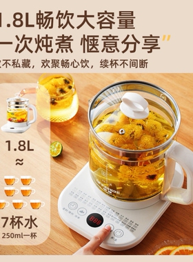 半球养生壶办公室小型煮茶壶全自动玻璃煮茶器家用多功能煮烧水壶