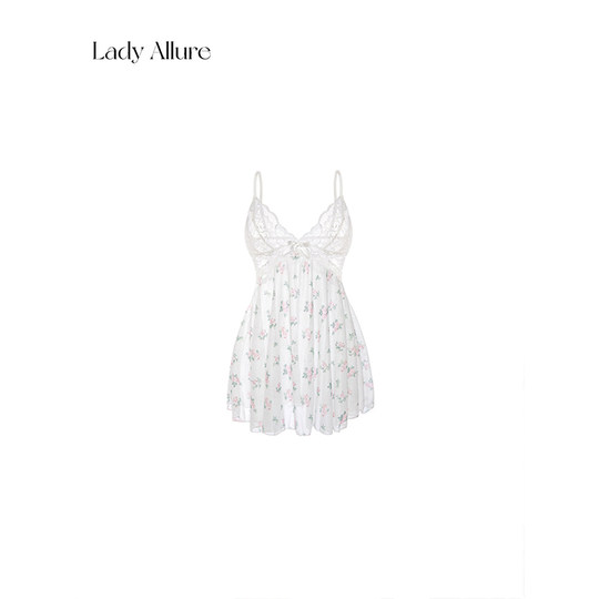 LA Daydream branch tranquility series|Sophie Sophie*relaxing literary lace floral nightgown for women