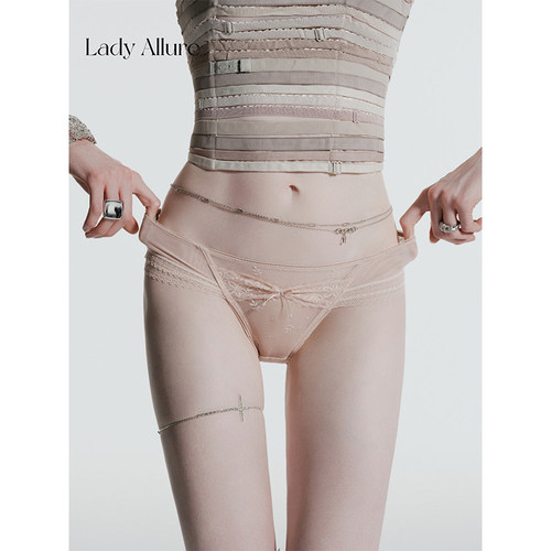 「LA」Bria·心笺梦章 | 静感系列*网纱蝴蝶结甜美纯欲蕾丝内裤女 - 图2