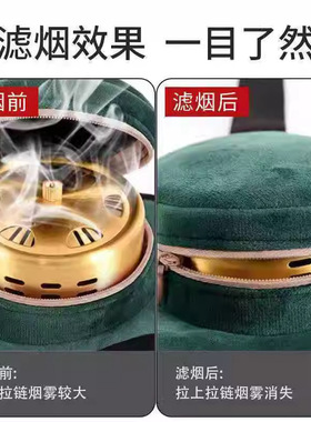 无烟布套便携滤烟艾灸包家用