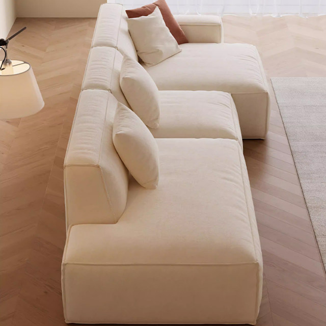 Tofu block fabric sofa removable and washable modular sofa