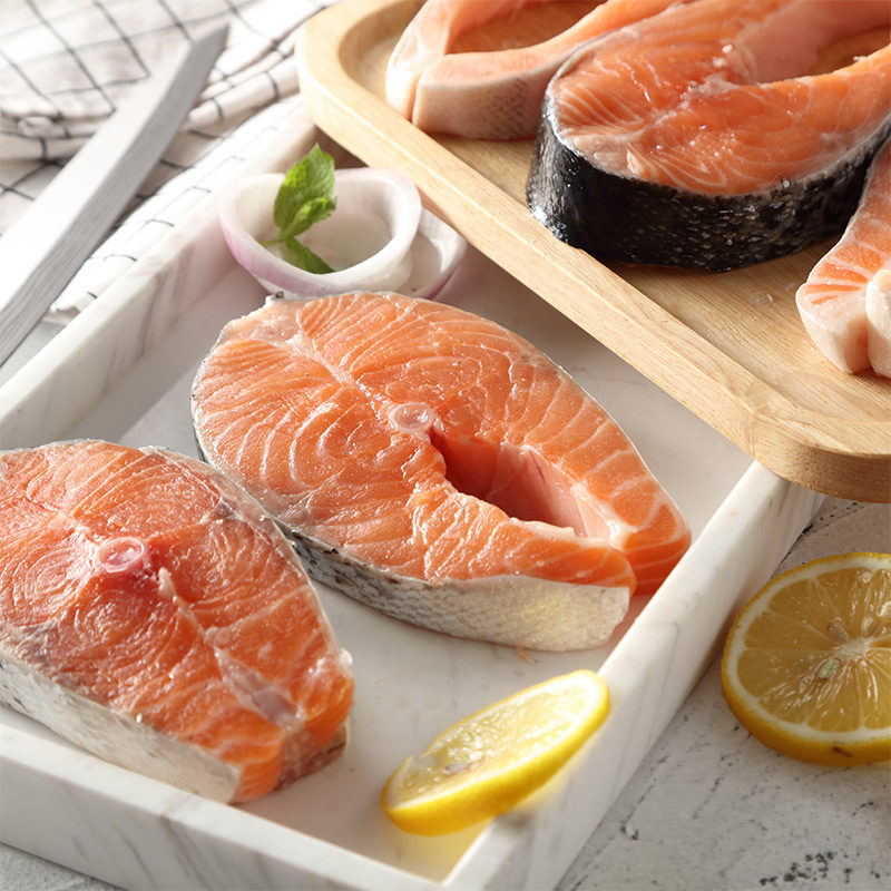 海思芙智利进口轮切独立包装三文鱼 味诗芙食品三文鱼