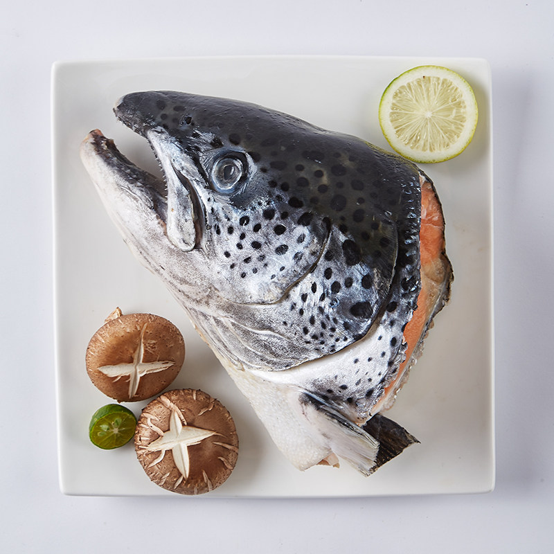 海思芙智利进口三文鱼头大只炖汤 味诗芙食品三文鱼