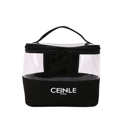 新款韩版透明高颜值化妆包女便携大容量时尚防水洗漱包化妆箱