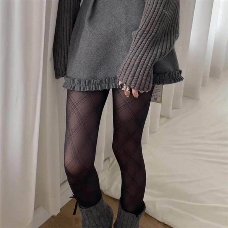 黑色菱形格子丝袜女秋冬季高透黑丝裤袜美腿内搭裤配光腿神器,淘宝优惠券,粉丝福利购,淘宝优惠卷
