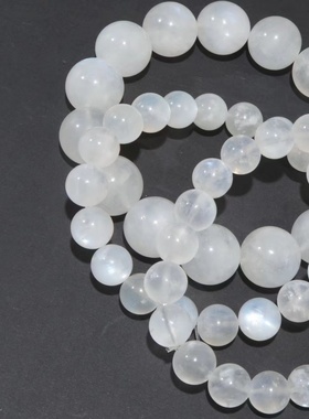 天然斯里兰卡蓝月光单圈手串