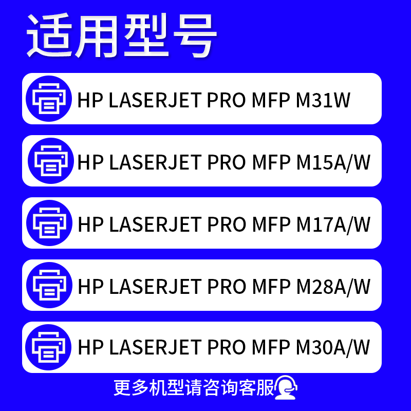 适用惠普HP47A硒鼓Laserjet Pro MFP M15w/a M16w M17a/w M28a M29 M30a/w M31w打印机墨盒CF247A 244A成像鼓 - 图1