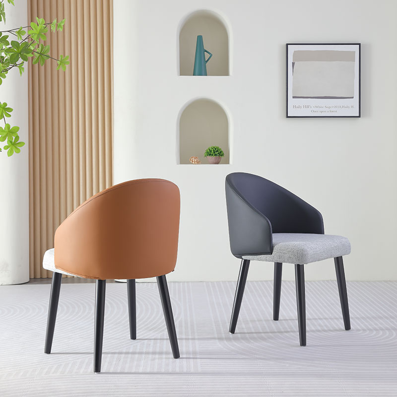 北欧实木餐椅现代简约时尚创意家用饭厅酒店桌椅靠背轻奢整装椅子 - 图0