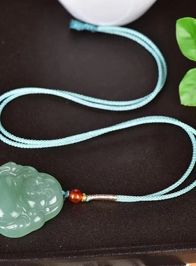 天然玉石东陵大肚弥勒佛吊