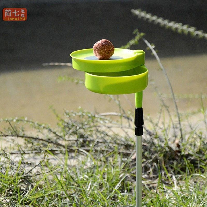 迷你拉饵盘小号全磁饵料盆强磁鱼饵盆钓鱼钓箱钓椅野钓带地插支架 - 图2