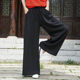 ຝ້າຍແລະ linen draped super fairy trousers summer ກາງເກງຊື່ປົກກະຕິ