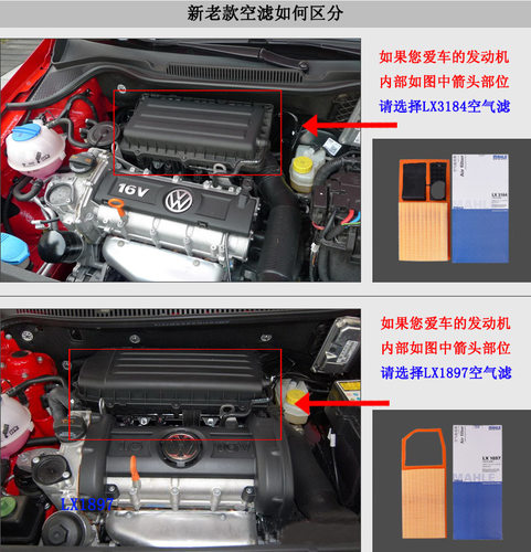 马勒LX3184斯柯达明锐晶锐朗逸高尔夫6宝来polo速腾空滤空气滤芯 - 图1