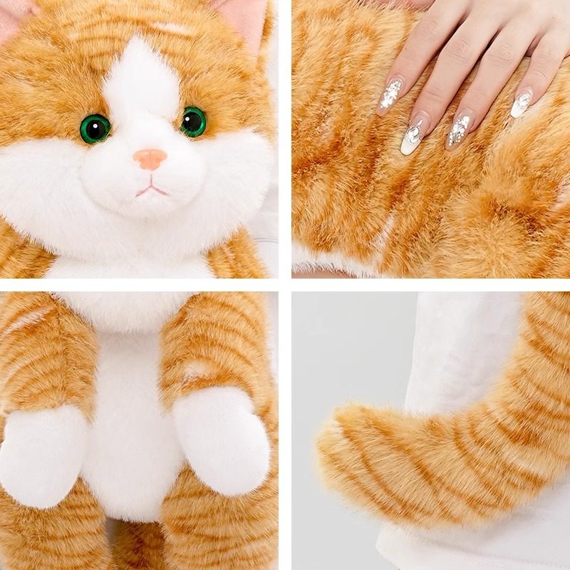 正版抱抱宝贝仿真趴趴猫咪玩偶猫猫娃娃公仔儿童睡觉抱枕生日礼物