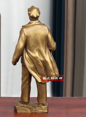 毛主席铜像伟人青年长征雕塑摆件
