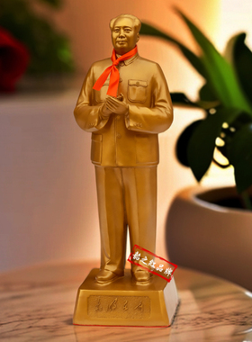 毛主席像鼓掌纯铜像光明在前雕塑