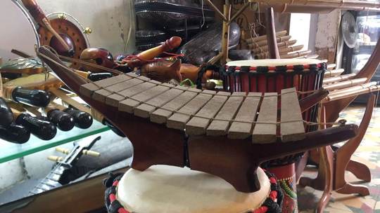 竹琴，手工琴 越南特色 敲击乐器 儿童民族  手工产品 乐器 TRUNG