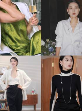 DOVETAIL联珠经典燕尾榫925银银色饰面天然珍珠长项链