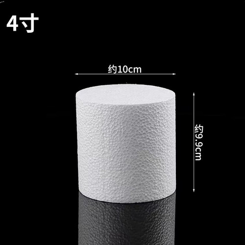 泡沫蛋糕模型4/6/8/10寸假体零食蛋糕胚模具仿真烘焙翻糖裱花练习 - 图2