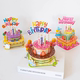 3D three-dimensional greeting card diy material package blessing gift