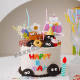 Oreo little eyes cake decoration plug-in funny