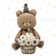 Brown matte bear balloon scene decoration