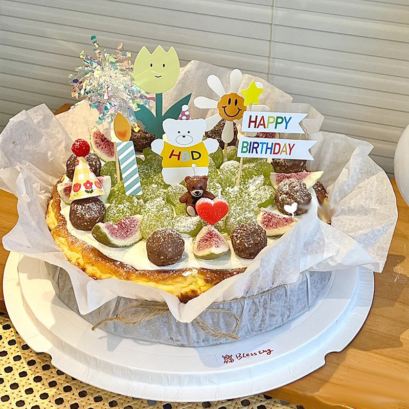 简约组装小蛋糕ins可爱麦当劳蛋糕插件生日蛋糕装饰diy小熊蛋糕,淘宝优惠券,粉丝福利购,淘宝优惠卷