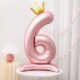 42-inch birthday number balloon with base