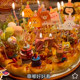 Pizza Cake Decoration Card Candle SpongeBob SquarePants