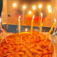 Pizza birthday candle photo props