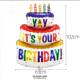 Three layer cake balloons colorful aluminum film balloons