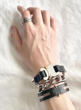 Margiela风格 新款925银可转动数字雕刻马吉拉做旧戒指