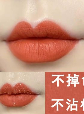 李佳琪推荐不掉色不沾杯肉桂奶茶豆沙色口红哑光素颜显白持久防水