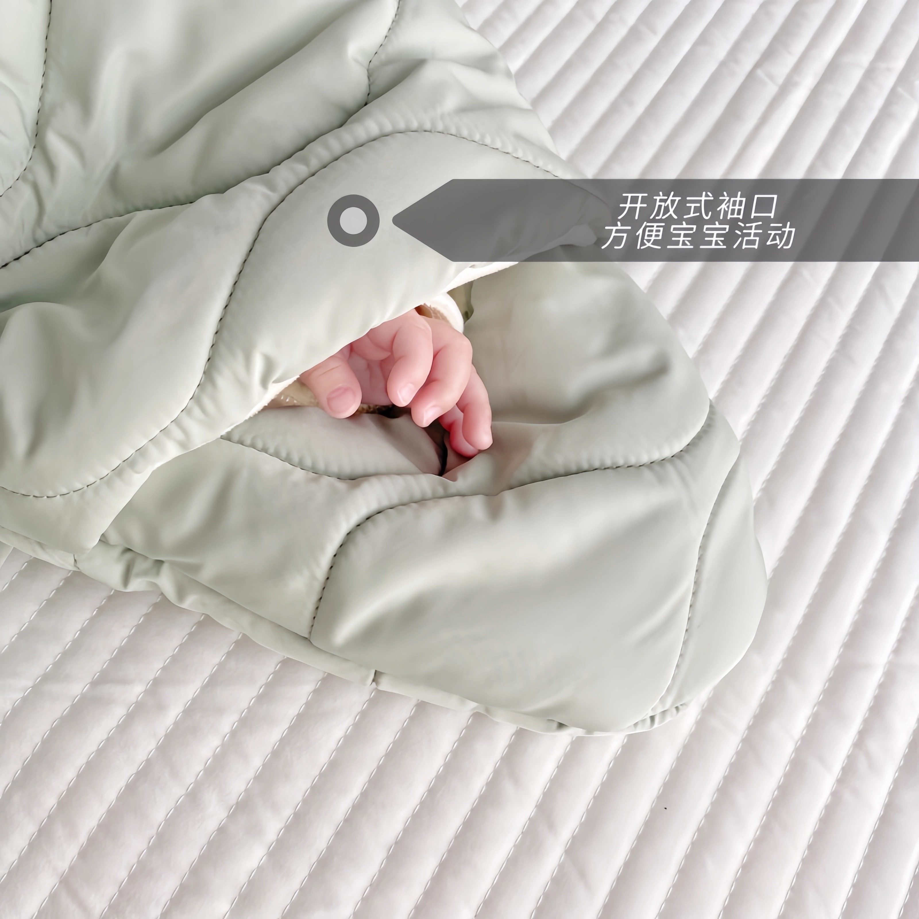 婴儿包被秋冬加厚宝宝外出抱被可爱派大星连体衣分腿睡袋保暖爬服