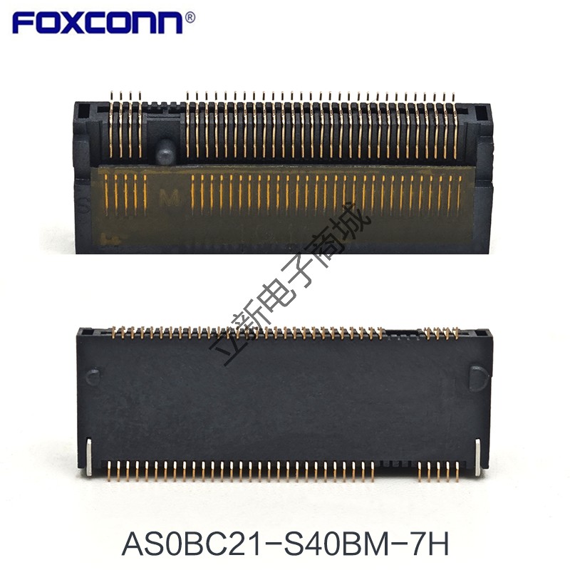 全新富士康AS0BC21-S40BM-7H M.2插座NGFF卡槽插槽M-KEY 4.0高67P - 图0