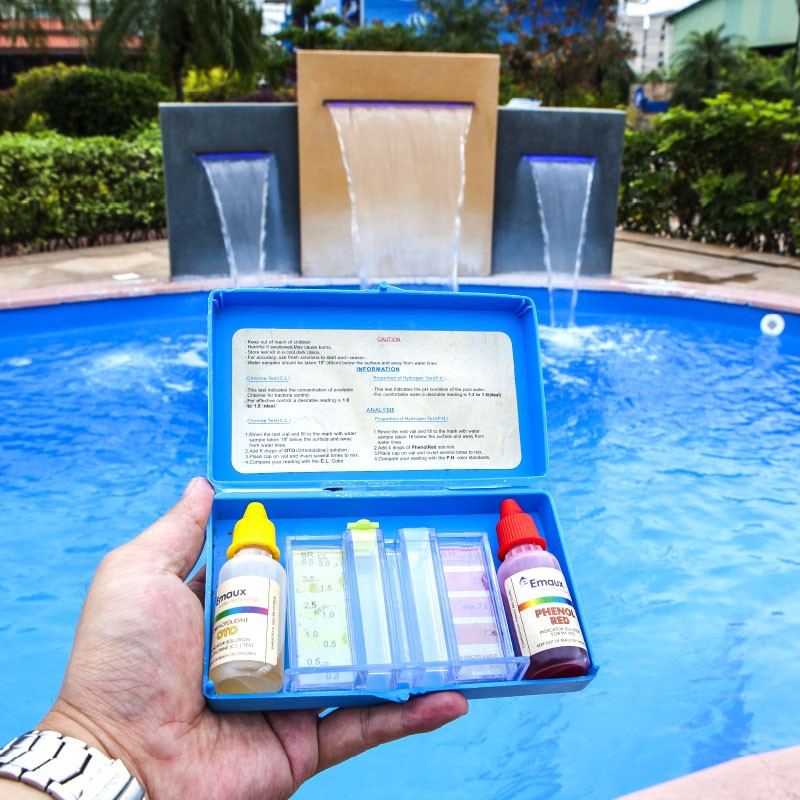 意万仕EMAUX游泳池验水盒水质检测试剂PH值余氯结合氯酸碱度检验 - 图2