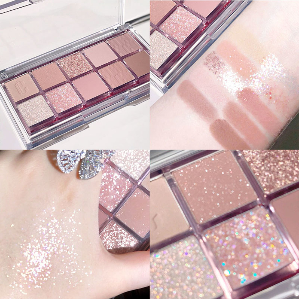 10 color New Matte Eyeshadow Pallete Glitter Eyeshadow Long - 图3