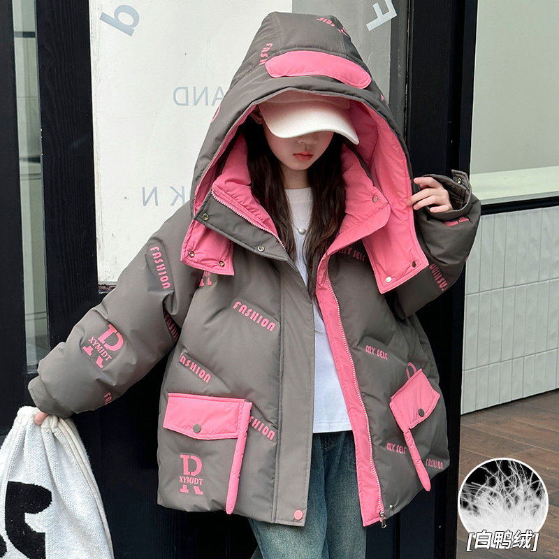 鸭鸭官网女童羽绒服2026新款洋气大儿童装加厚白鸭绒冬装保暖外套,淘宝优惠券,粉丝福利购,淘宝优惠卷