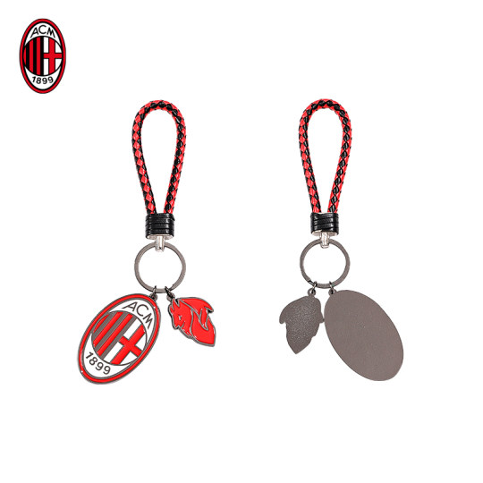 Официальный аутентичный плетеный веревочный брелок с логотипом команды «Милан» периферийный сувенирный брелок с логотипом команды «Милан»