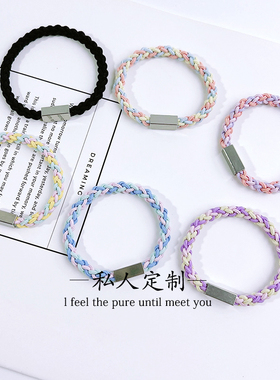不锈钢情侣手链定制名字