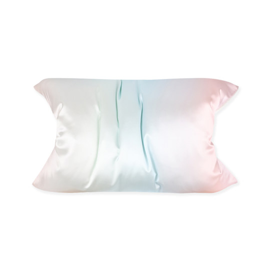 The mole彩虹双面AB版重磅真丝枕套桑蚕丝丝绸成人儿童枕套亲子款