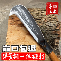 Chop chop knife chop chop wood hand forged and cut wood knife Outdoor open open kan knife agricultural sickle cleaves wood special bamboo knife