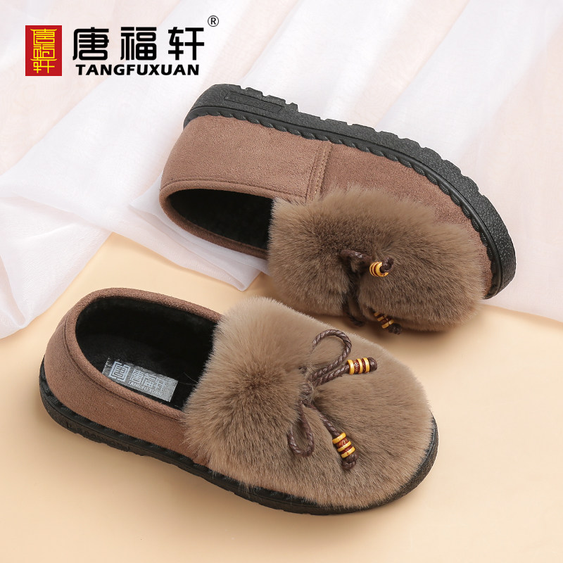 老北京布鞋女中老年豆豆鞋女秋冬新款妈妈棉鞋加绒保暖瓢鞋毛毛鞋,淘宝优惠券,粉丝福利购,淘宝优惠卷