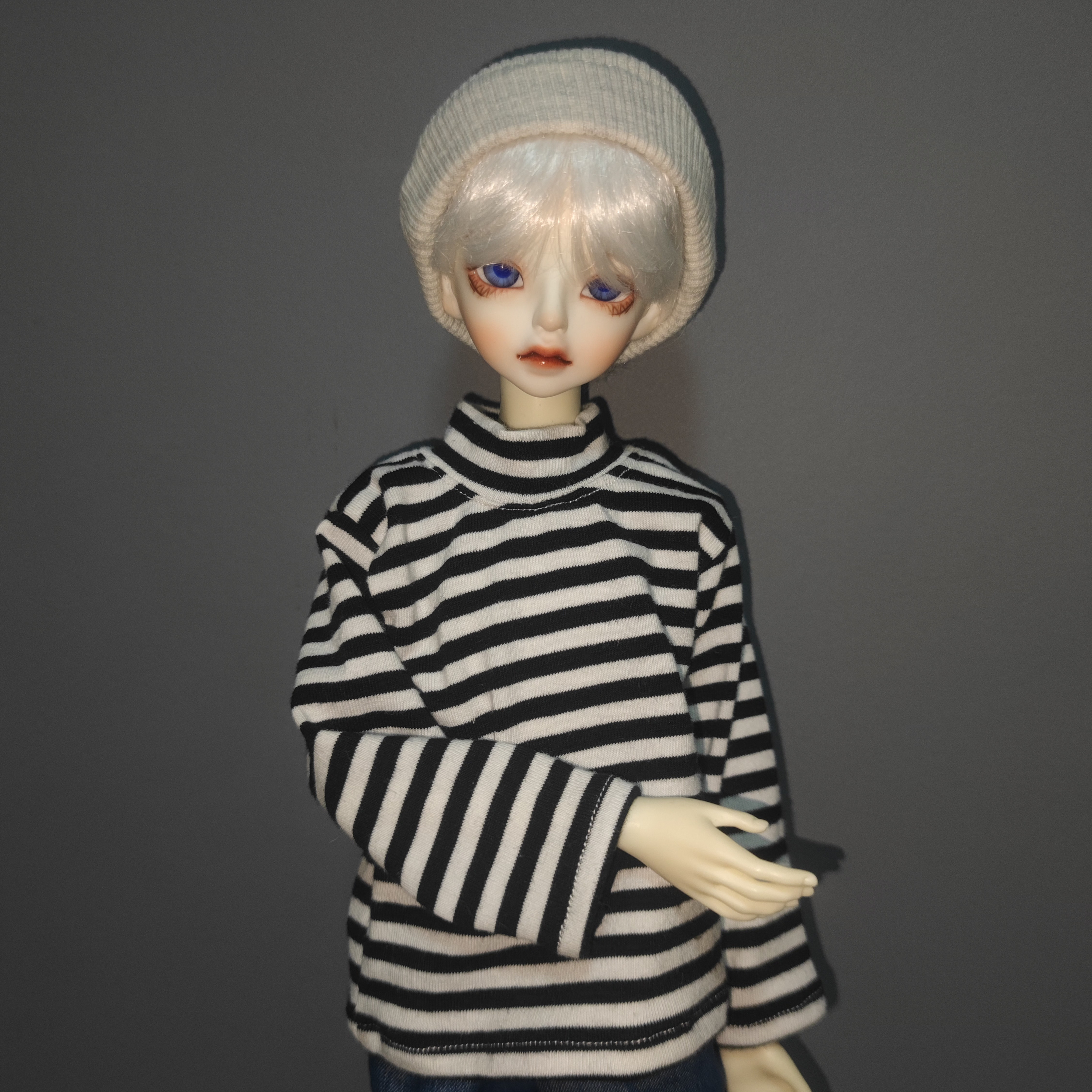 【友人娃衣】BJD3分 4分6分高领纯色T恤长袖 雏菊体 ob22ob24娃衣 - 图2