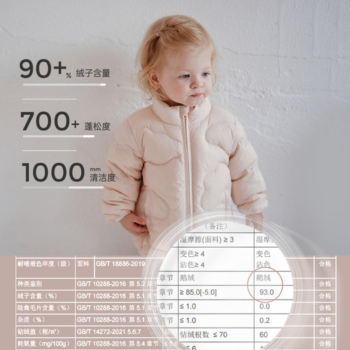 Oak Family秋冬宝宝羽绒服男女儿童加厚婴儿保暖鹅绒内胆轻薄外套 - 图2